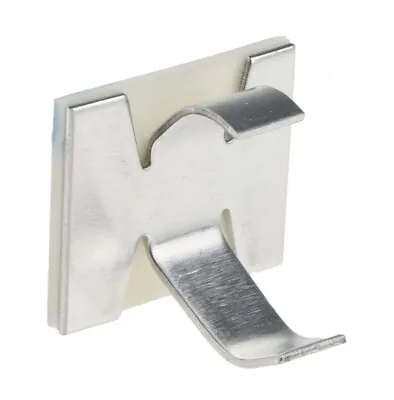 £4.99 • Buy Small Aluminium Self-Adhesive 6mm Cable Clip Packs - Modern Tidy Wire Management
