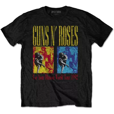 Guns N' Roses Use Your Illusion World Tour Official Tee T-Shirt Mens Unisex • £17.13