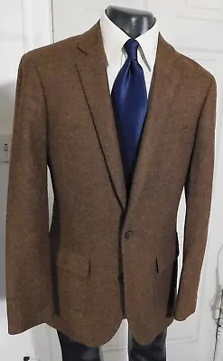 J Crew Ludlow Size 40l Brown 2 Button Wool Sportcoat • $59.99