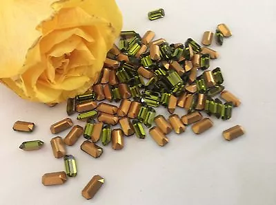 £3.50 • Buy Swarovski #4600 Octagon 8x4mm Rhinestone Craft Gold Foiled Pack 12 Colour Option