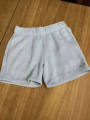 Mens Hollister Jersey Shorts With Pockets  - XS - Light Blue • £6.50