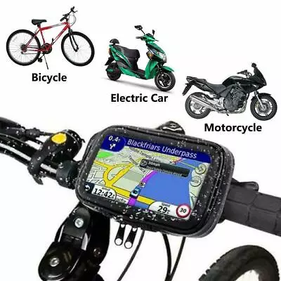 360° 5.5inch Bicycle Bike Waterproof Phone Case Mount Holder For IPhone Samsung • £4.39