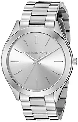 Michael Kors Runway Silver Dial Stainless Steel Quartz Womens Watch MK3178 • $99.95