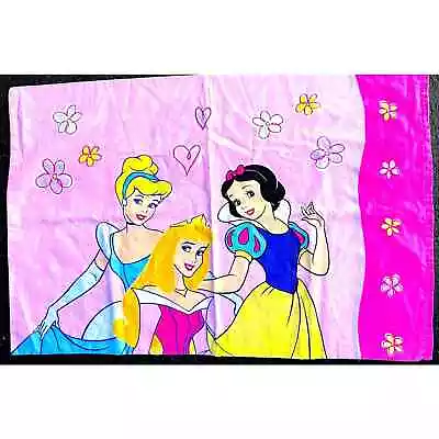 Vintage Disney Princess Pillowcase Cinderella Aurora Snow White • $8