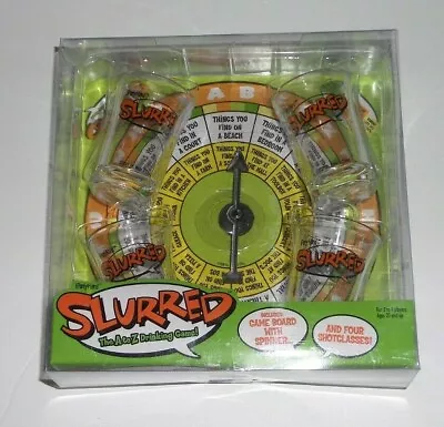 New Icup Slurred A To Z Drinking Game With 4 Shot Glasses #00145 Party Game • $19.95