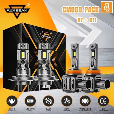 4x H7 H11 LED Headlight Bulbs 6500K For Suzuki Hayabusa GSX1300R 2008-2017 2019 • $119.99