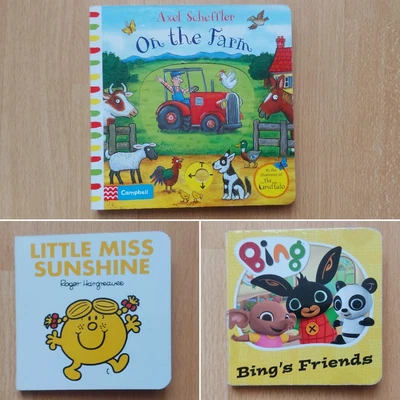 £2 • Buy Board Book Bundle 3 Books BING MR MEN Interactive Early Reading Small Book