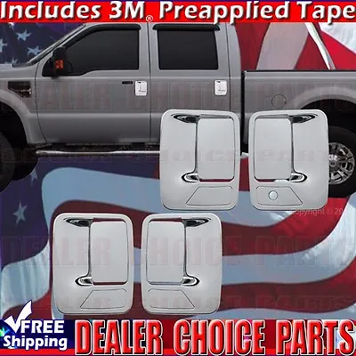 1999-2016 FORD F250-F450 F550 SUPERDUTY Crew CHROME Door Handle COVERS No PSK • $18.98