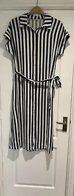 Nautical Striped Ladies Dress Sz 12 • £11.99