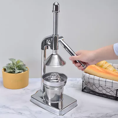 Commercial Juicer Manual Fruit Hand Press Citrus Juice Squeezer Orange Juicer UK • £7.86