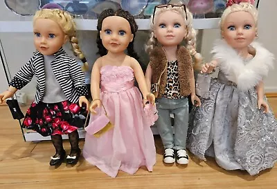 4  Journey Girl Dolls + Clothes & Accessories Lot • $75