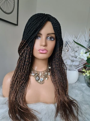 £55.99 • Buy Beautiful Ombre Hand Made Medium Lenght Braid Wig..💛💛💛❤❤