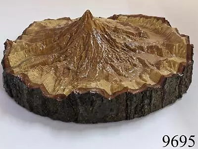 Topographic 3D Wood Carving Mountain Custom Unique Mt. Hood Center Piece Nature • $199.99