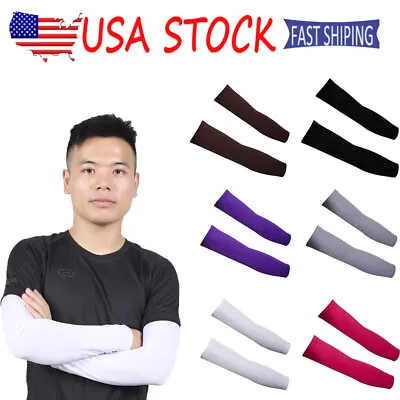 Thin UV Protective Arm Cover Sleeve Summer Arm Sleeve Hand Cover For Men Women • $5.99