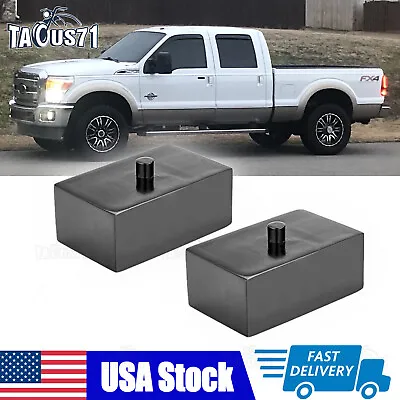 2  Rear Steel Lift Kit Blocks Fit 1999-2022 Ford F250 F350 Super Duty 2WD 4WD 	 • $25.64