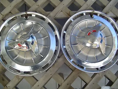 1962 62 Chevrolet Chevy Impala Ss 2 Hubcaps Wheel Covers Antique Vintage Classic • $287.50