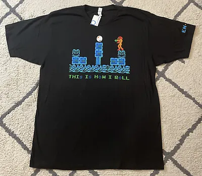 NWT Black Nintendo World NY This Is How I Roll Metroid Shirt Mens XL EN30 NES • $49.99