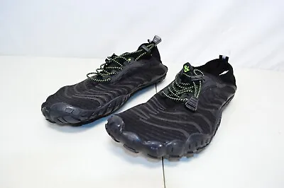 Water  / Hiking Shoes Black & Lime Green Unbranded Mens Size 11.5 Women 12 EU 45 • $11.99