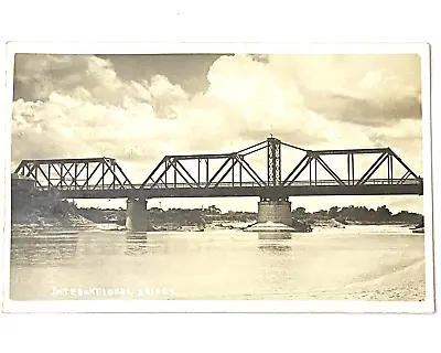 1910-1918 Vtg RPPC International Bridge Brownsville TX Matamoros Mexico Postcard • $7.19