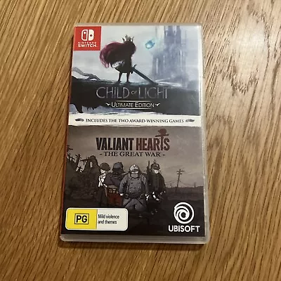 Child Of Light Ultimate Edition + Valiant Hearts The Great War Nintendo Switch • $49