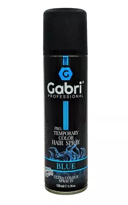 Gabri Professional Pro Temporary Colour Hair Spray Blue 150ml Wash Out Hair Dye • £7.99