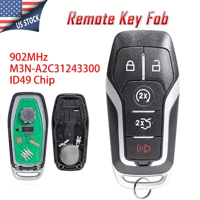 5B Remote Key Fob For Ford Edge Mustang Explorer 2015 2016 2017 M3N-A2C31243300 • $24.39