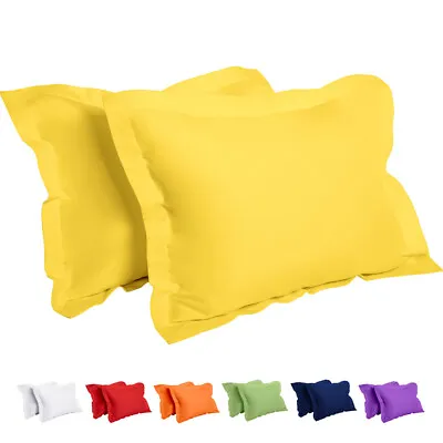 1800 Pillow Shams Standard Queen King Ultra Soft Pillowcase Set Of 2 Pillowcases • $14.69