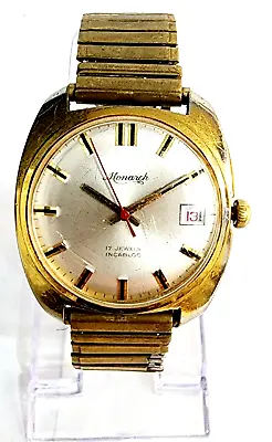 Monarch Vintage Automatic Mens Watch 17 Jewels Incabloc • $199