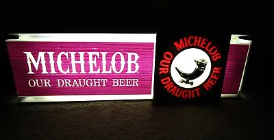 1960's MICHELOB Draught Beer Lighted Sign • $145