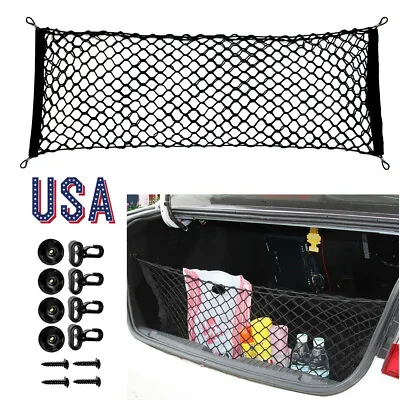 Universal Trunk Net Bag Tail Box Net SUV Car Shelter Storage Net Large Flat Net • $11.30