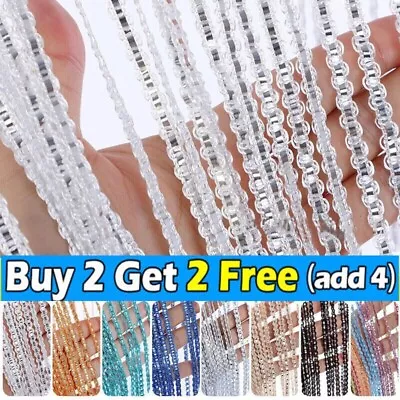 String Curtain Panels Hanging Beaded.Curtains Door Fly Screen Room Divider Net * • £5.99