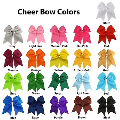 Cheer Bows For Girls Softball Dance Competition Cheerleading Blanks To Custom • £1.69