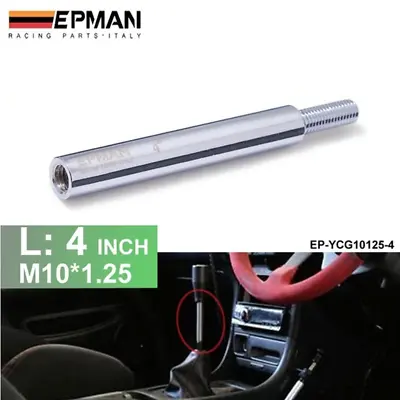 Aluminum Polished Shift Knob Extension For Manual Gear Shifter Lever 4  M10x1.25 • $14.99