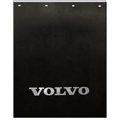 $122.99 • Buy Volvo Trucks 24  X 30  Black & Silver Poly Plastic Semi Truck Mud Flaps-Pair 