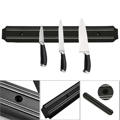 Strong Magnetic Knife Rack Holder Wall Mounted Kitchen Utensil Storage Bar Strip • £4.98