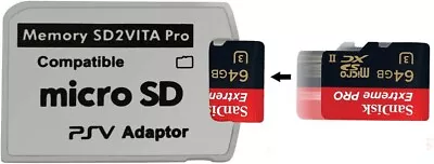 V5.0 SD2VITA PSVSD Micro SD Memory Card Pro Adapter For PS Vita PSV1000 PSV2000 • $3.80