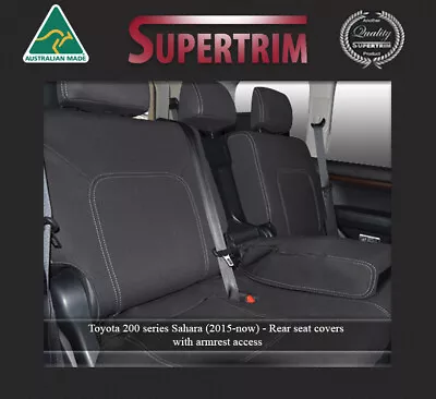 2nd Row FB+ARMREST Seat Cover Fit LANDCRUISER MKIII SAHARA Waterproof • $293.55