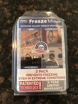 Freeze Miser 2 Pack Outdoor Faucet Freeze Protection • $31.88