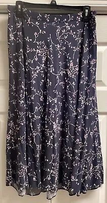 J. Jill Midi Skirt A Line S Floral Print NWT MSRP $79.00 • $18