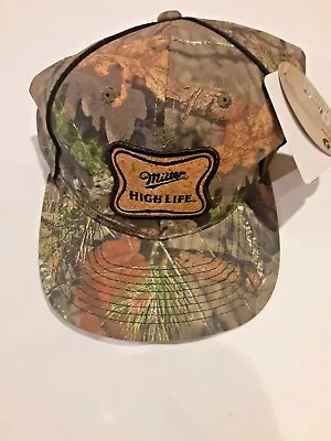 Mossy Oak Camo Miller High Life Beer Logo Hat Cap Adjustable  • $15.95