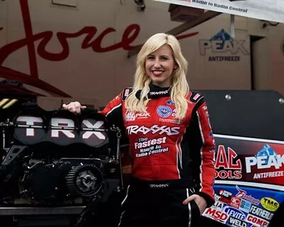 Courtney Force Traxxas Close Up Shot 8x10 Glossy Photo #5 • $2.69