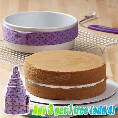 Baking Cake Pan Strips Wilton Bake-Even Strips Belt Bake Even Bake Moist Level • £3.79