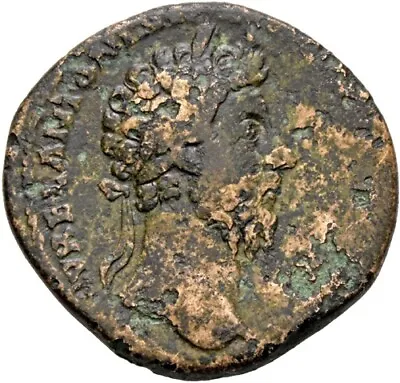 Marcus Aurelius (166 AD) AE Sestertius. Rome Mint Victory #SI 11969 • £0.99