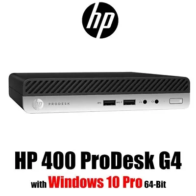 HP ProDesk 400 G4 Mini Desktop PC I3 8100T 8GB DDR4 1TB HDD Win 10 Pro USB 3.1 • $79