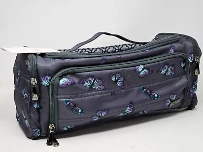 NWT Lug Trolley Cosmetic Case Bag Bloom Black Pattern • $39.95