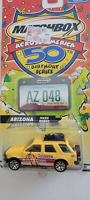 Matchbox Across America Arizona Isuzu Rodeo Yellow NEW 2001 429 • $8