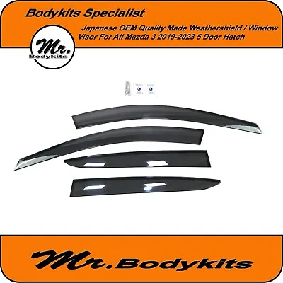 Japanese OEM Quality Weathershield Window Visor For Mazda 3 2019-2023 Hatch BP • $79