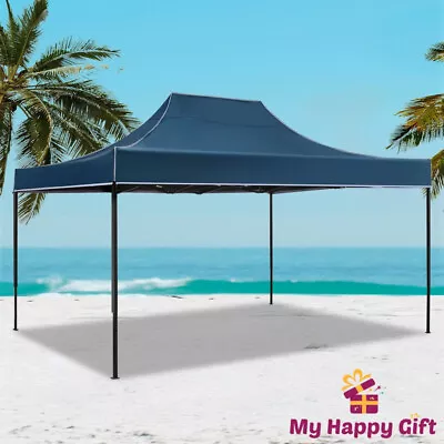 $147.75 • Buy Instahut Gazebo Pop Up Marquee 3x4.5 Outdoor Tent Folding Wedding Gazebos Navy
