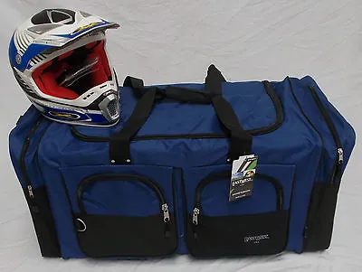 XL Motorcycle Atv Gear Bag Motocross Off Road  Snowmobile Yamaha Royal Blue • $44.99