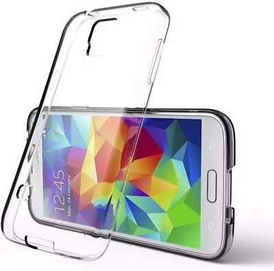 Clear  Phone Case For Samsung Galaxy S4 S5  S6 S7 EDGE S8  S9 TPU Gel Cover CASE • £2.49